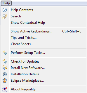Install New Software main menu item