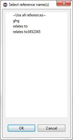 Filter displayed requirements by the names of the link